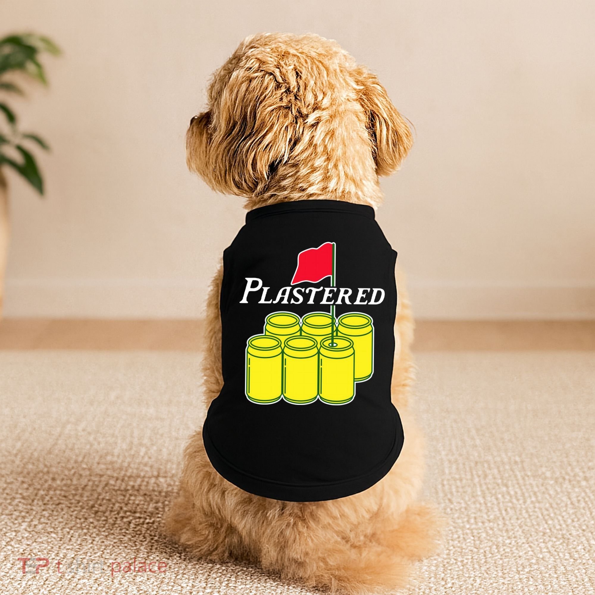 Funny Beer Plastered Golf Tournament Doggie Tank