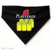 Funny Beer Plastered Golf Tournament USA-Made Doggie Bandana thumb 0