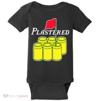 Funny Beer Plastered Golf Tournament Baby Bodysuit thumb 0