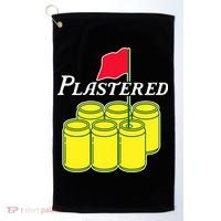 Funny Beer Plastered Golf Tournament Golf Towel thumb 0