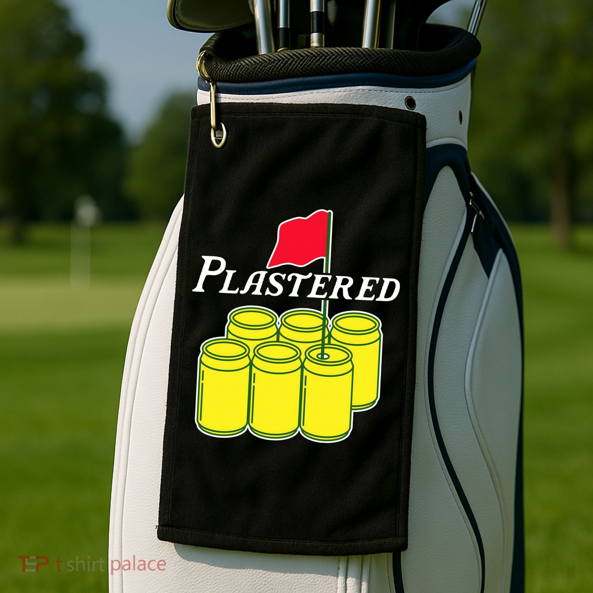 Funny Beer Plastered Golf Tournament Golf Towel