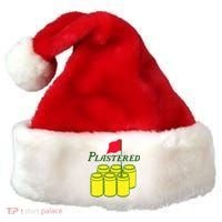 Funny Beer Plastered Golf Tournament Santa Hat thumb 0