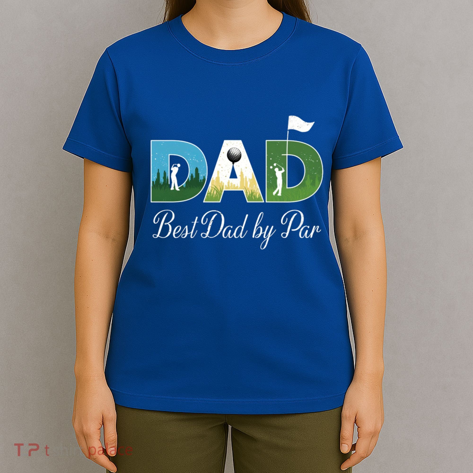 Funny Best Papa By Par FatherS Day Dad Grandpa Golfer Gift T-Shirt