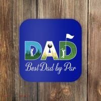 Funny Best Papa By Par FatherS Day Dad Grandpa Golfer Gift Coaster thumb 0
