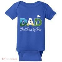 Funny Best Papa By Par FatherS Day Dad Grandpa Golfer Gift Baby Bodysuit thumb 0