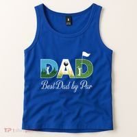 Funny Best Papa By Par FatherS Day Dad Grandpa Golfer Gift Tank Top thumb 2