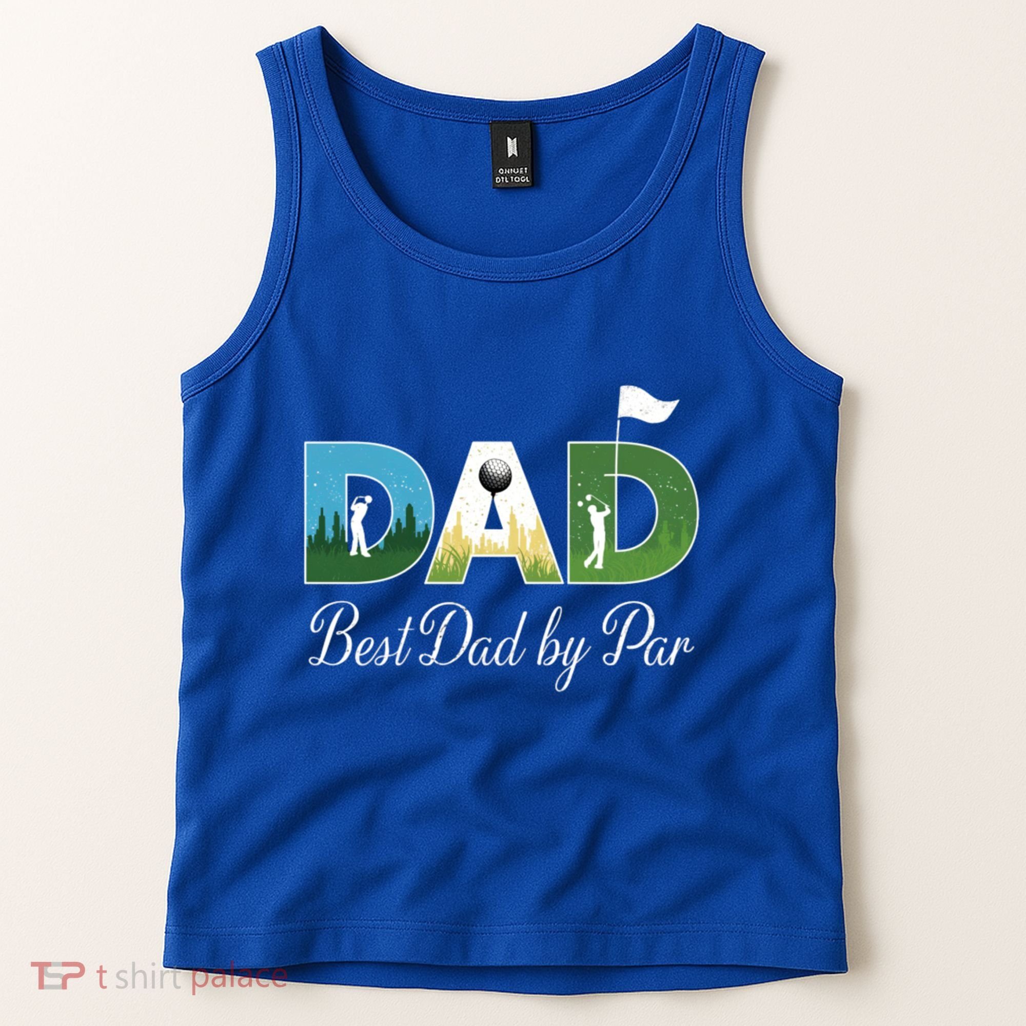 Funny Best Papa By Par FatherS Day Dad Grandpa Golfer Gift Tank Top
