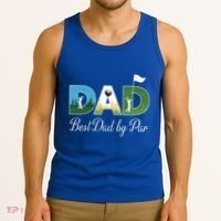 Funny Best Papa By Par FatherS Day Dad Grandpa Golfer Gift Tank Top thumb 3