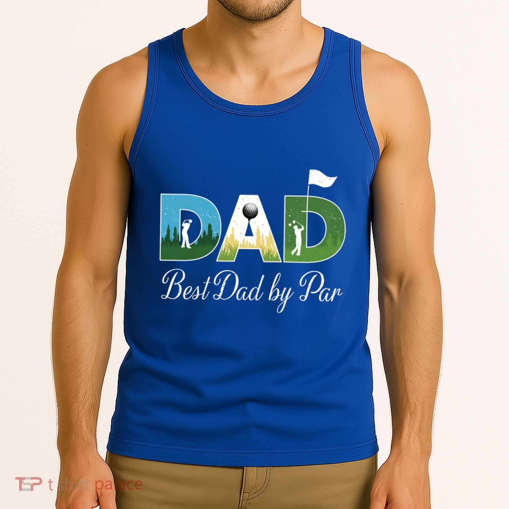 Funny Best Papa By Par FatherS Day Dad Grandpa Golfer Gift Tank Top