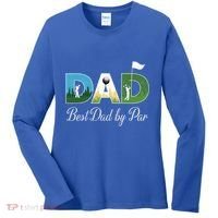 Funny Best Papa By Par FatherS Day Dad Grandpa Golfer Gift Women's Long Sleeve Shirt thumb 0