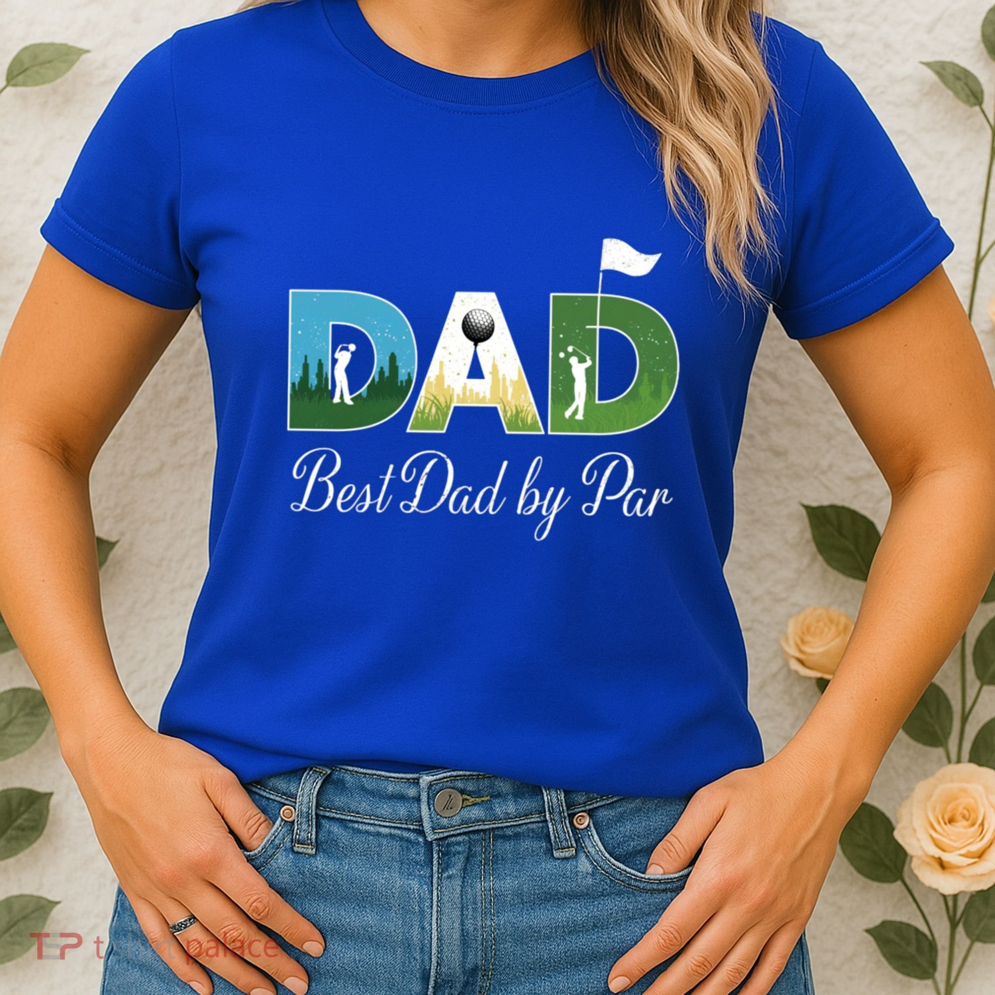 Funny Best Papa By Par FatherS Day Dad Grandpa Golfer Gift Women's T-Shirt