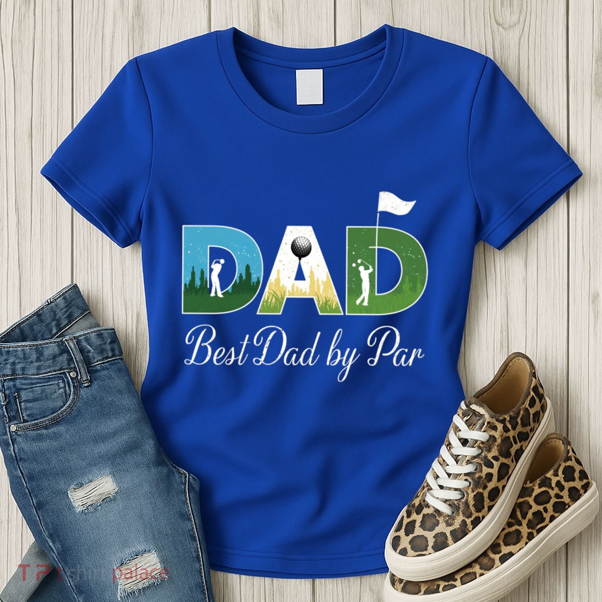 Funny Best Papa By Par FatherS Day Dad Grandpa Golfer Gift Women's T-Shirt