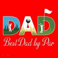 Funny Best Papa By Par FatherS Day Dad Grandpa Golfer Gift Santa Hat thumb 1