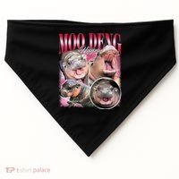 Funny Baby Pygmy Hippo Moodeng USA-Made Doggie Bandana thumb 0