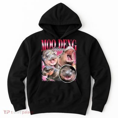 Funny Baby Pygmy Hippo Moodeng Hoodie