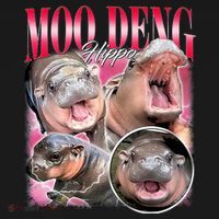 Funny Baby Pygmy Hippo Moodeng Hoodie thumb 7