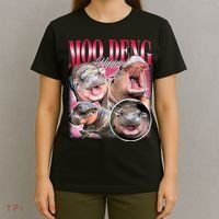 Funny Baby Pygmy Hippo Moodeng T-Shirt thumb 4