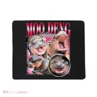 Funny Baby Pygmy Hippo Moodeng Mousepad thumb 0