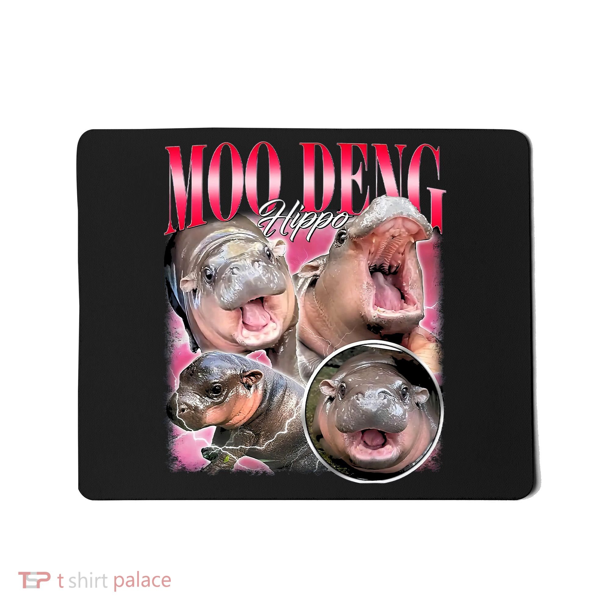 Funny Baby Pygmy Hippo Moodeng Mousepad