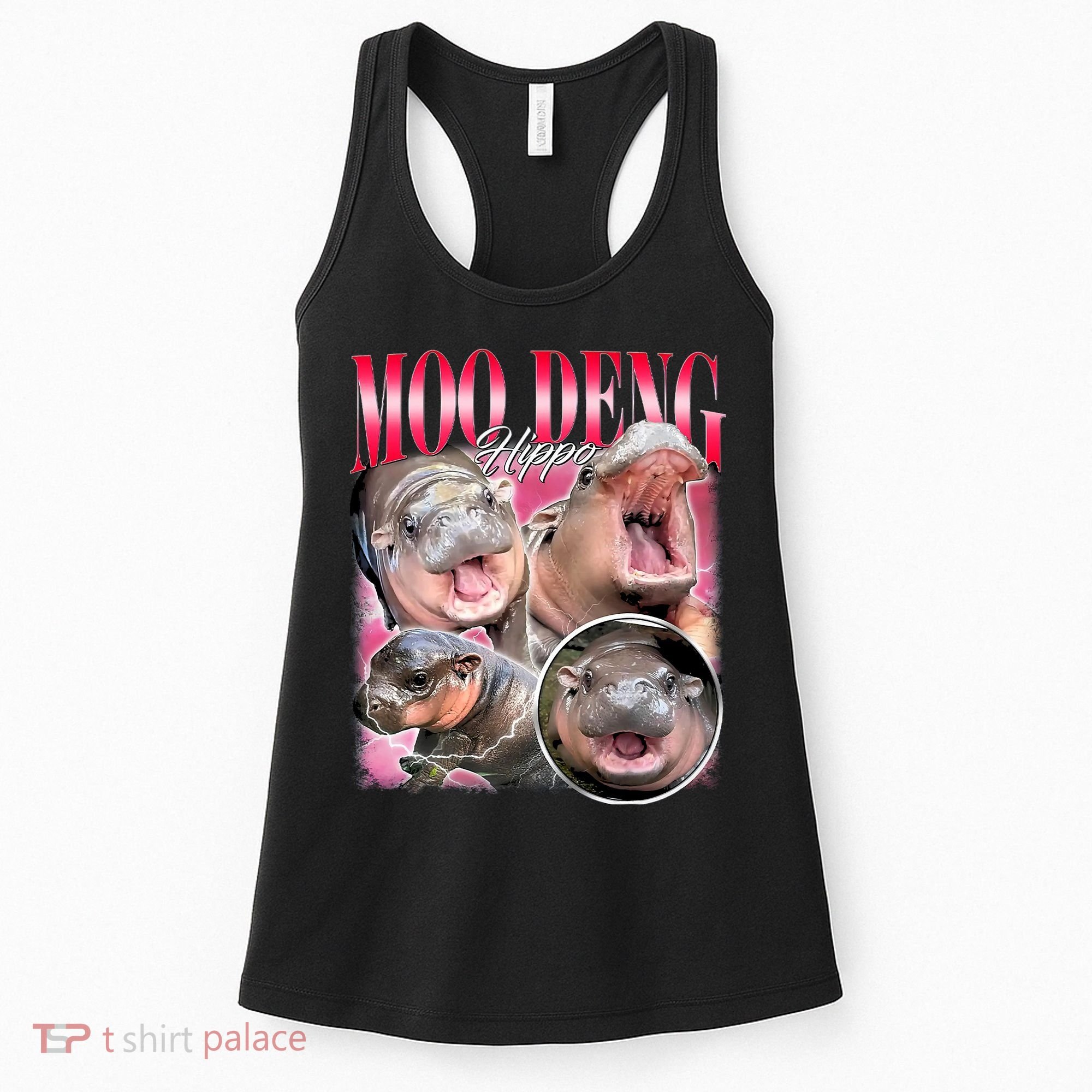 Funny Baby Pygmy Hippo Moodeng Women's Tank Top
