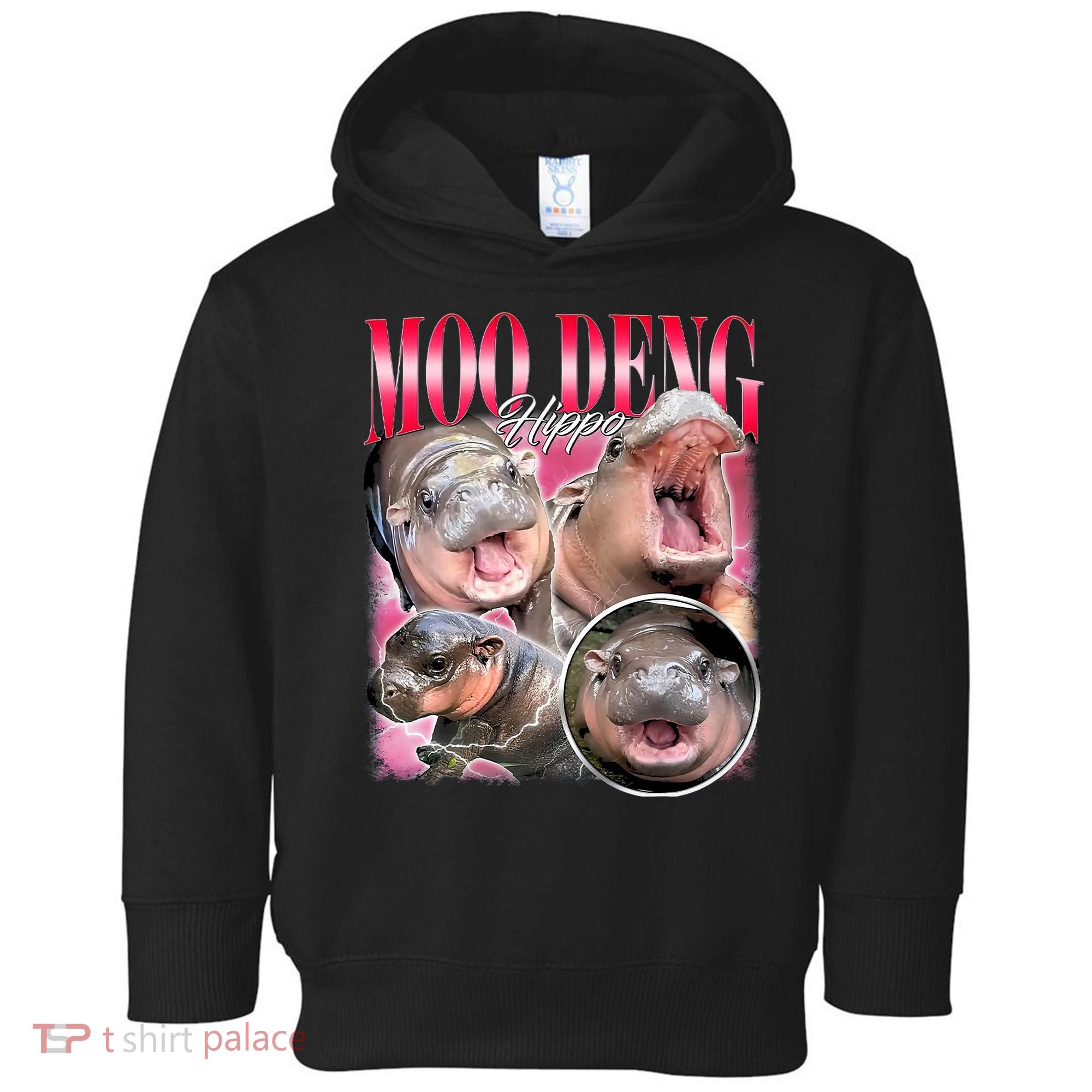 Funny Baby Pygmy Hippo Moodeng Toddler Hoodie