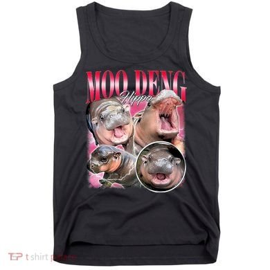 Funny Baby Pygmy Hippo Moodeng Tank Top