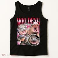 Funny Baby Pygmy Hippo Moodeng Tank Top thumb 2