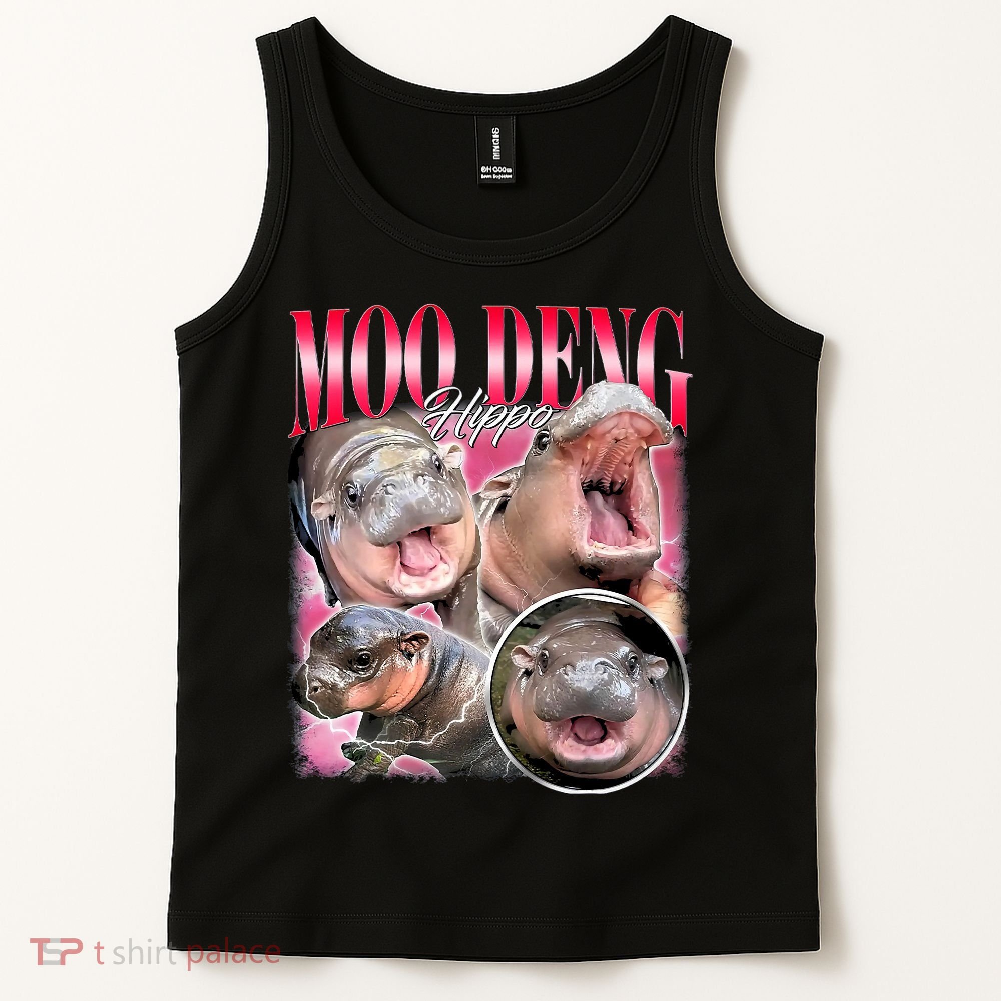 Funny Baby Pygmy Hippo Moodeng Tank Top