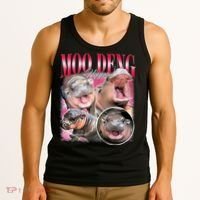 Funny Baby Pygmy Hippo Moodeng Tank Top thumb 3