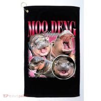 Funny Baby Pygmy Hippo Moodeng Golf Towel thumb 0