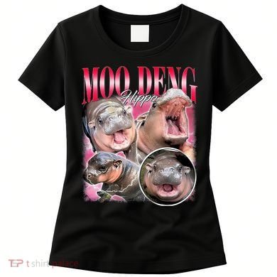Funny Baby Pygmy Hippo Moodeng Women's T-Shirt