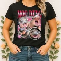 Funny Baby Pygmy Hippo Moodeng Women's T-Shirt thumb 2