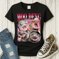 Funny Baby Pygmy Hippo Moodeng Women's T-Shirt thumb 3