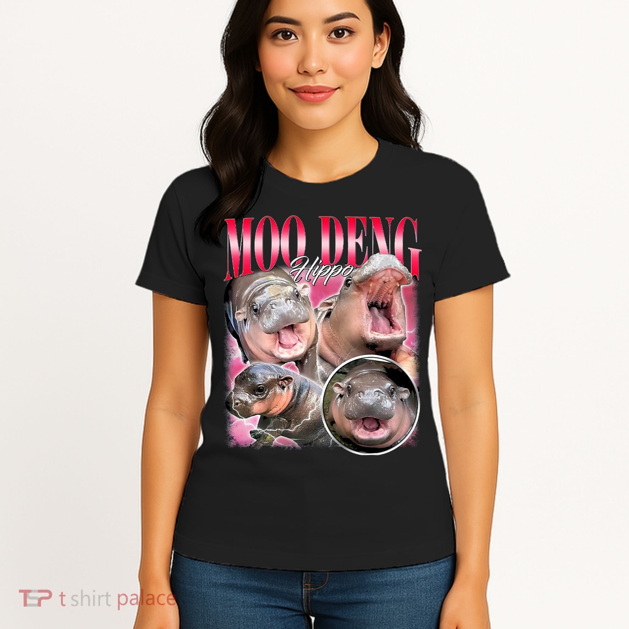 Funny Baby Pygmy Hippo Moodeng Women's T-Shirt