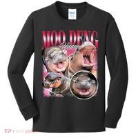 Funny Baby Pygmy Hippo Moodeng Kids Long Sleeve Shirt thumb 0