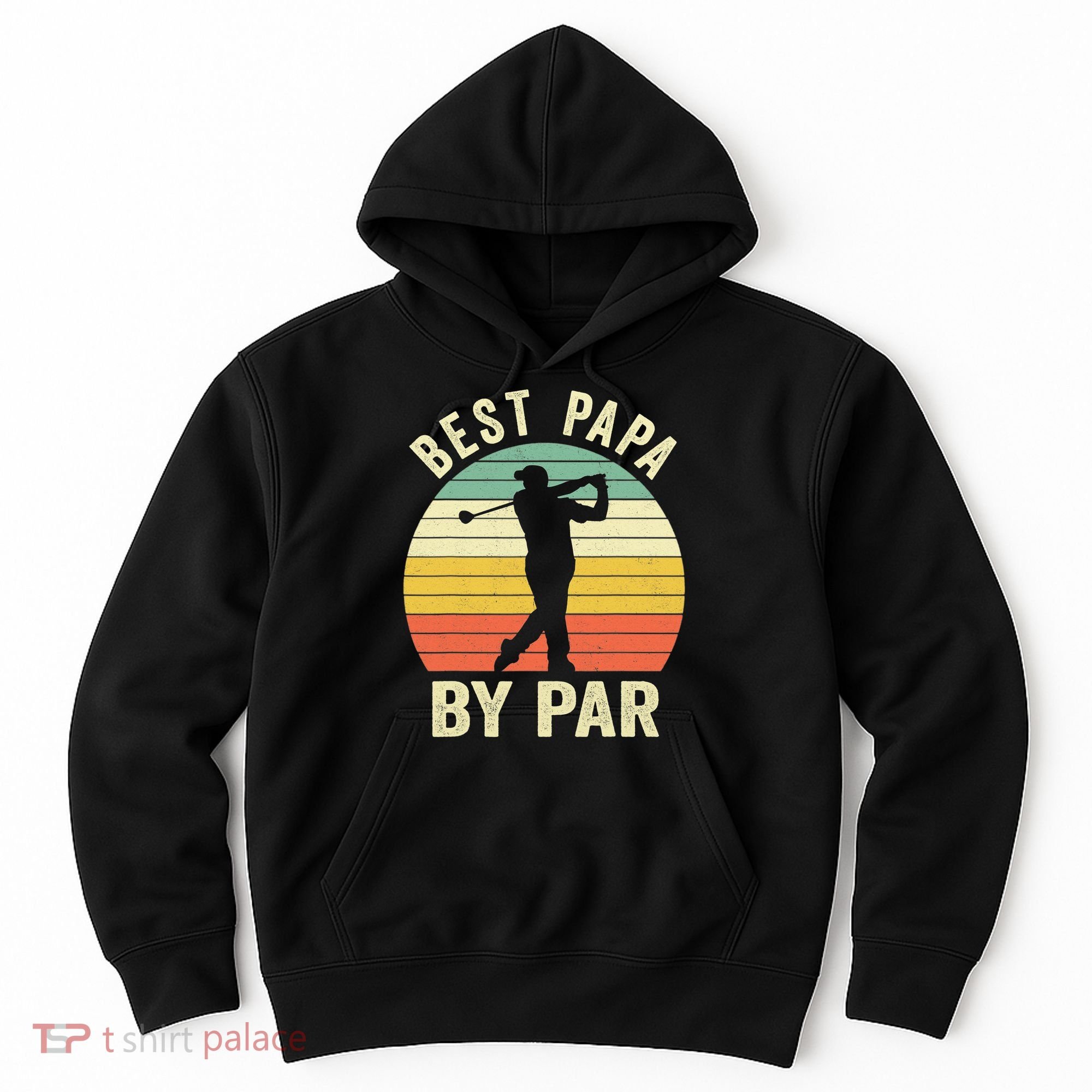 Funny Best Papa By Par Father's Day Golf Gift Hoodie