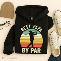 Funny Best Papa By Par Father's Day Golf Gift Hoodie thumb 4