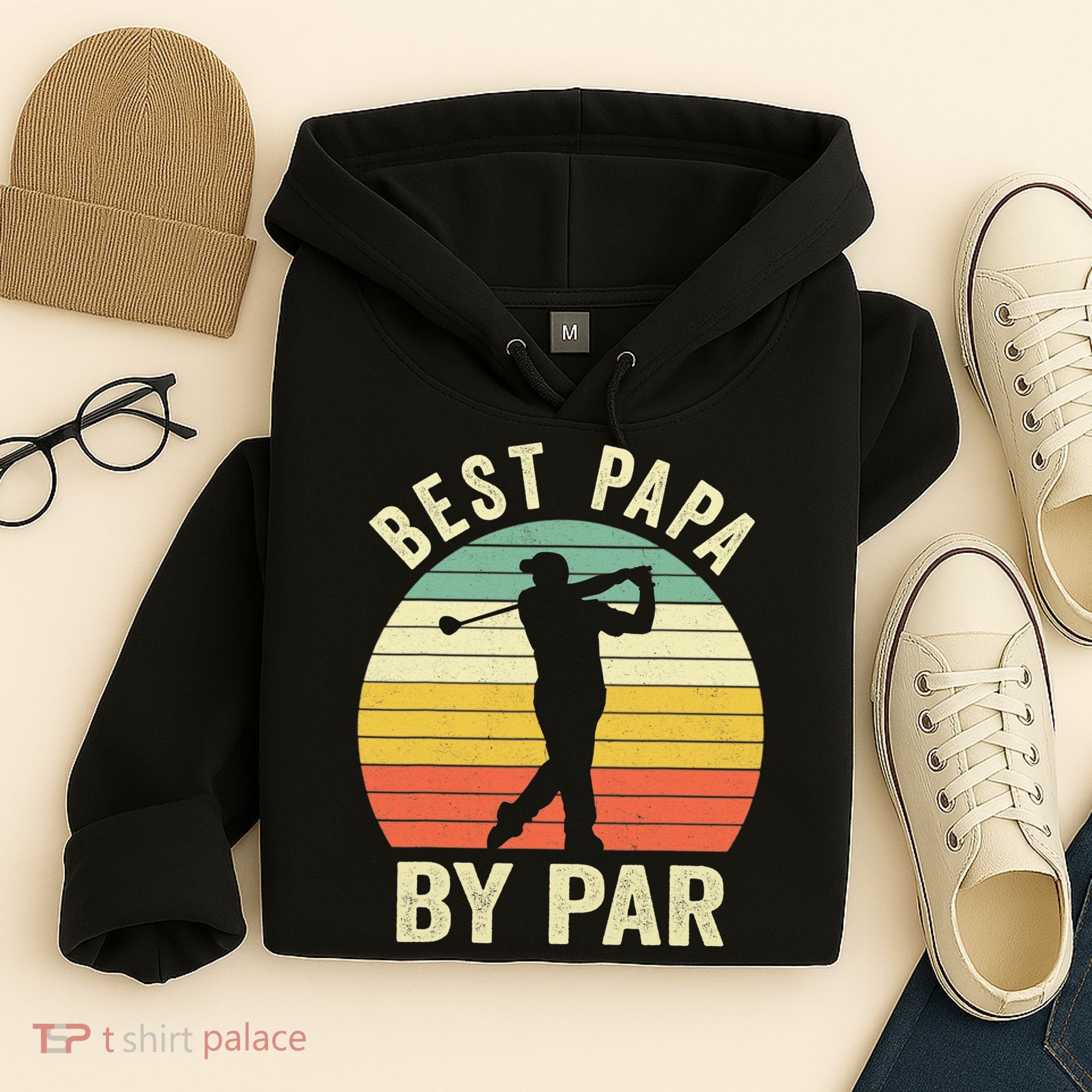 Funny Best Papa By Par Father's Day Golf Gift Hoodie