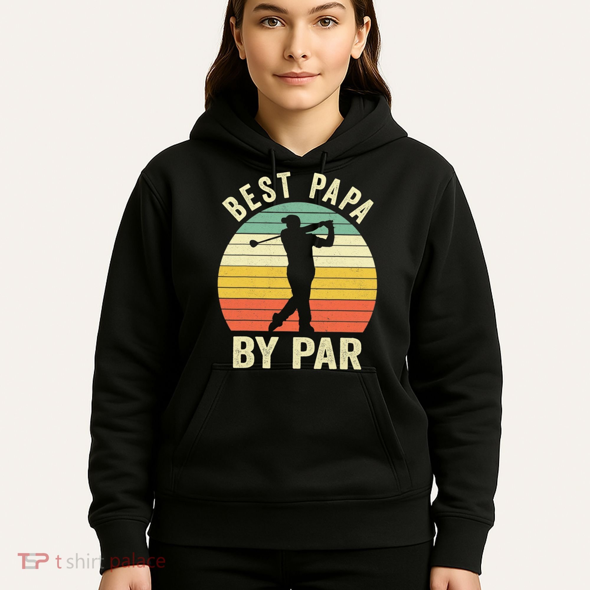 Funny Best Papa By Par Father's Day Golf Gift Hoodie