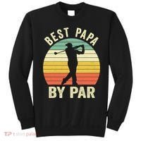 Funny Best Papa By Par Father's Day Golf Gift Sweatshirt thumb 0