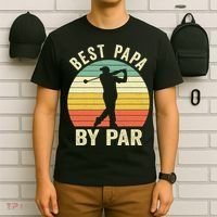 Funny Best Papa By Par Father's Day Golf Gift T-Shirt thumb 6