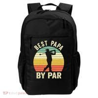 Funny Best Papa By Par Father's Day Golf Gift Backpack thumb 0