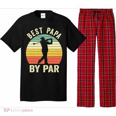 Funny Best Papa By Par Father's Day Golf Gift Pajama Set