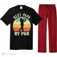 Funny Best Papa By Par Father's Day Golf Gift Pajama Set thumb 0