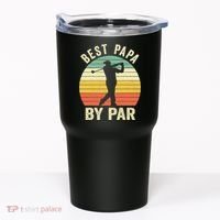 Funny Best Papa By Par Father's Day Golf Gift Tumbler thumb 0