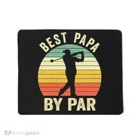 Funny Best Papa By Par Father's Day Golf Gift Mousepad thumb 0