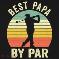 Funny Best Papa By Par Father's Day Golf Gift Ornament thumb 1