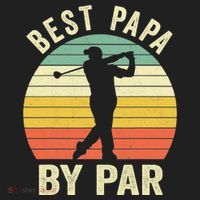 Funny Best Papa By Par Father's Day Golf Gift Hat thumb 2