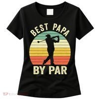 Funny Best Papa By Par Father's Day Golf Gift Women's T-Shirt thumb 0
