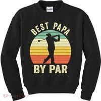 Funny Best Papa By Par Father's Day Golf Gift Kids Sweatshirt thumb 0